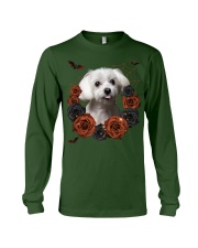 Maltese-CS3406-Rose And Dog-V3 Long Sleeve Tee tile