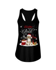 Shetland Sheepdog-CS3656-Christmas Ladies Flowy Tank tile
