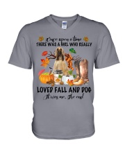 Afghan Hound-CS3254-Loved Fall V-Neck T-Shirt tile