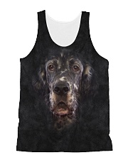 English Setter-Face and Hair All-over Unisex Tank thumbnail