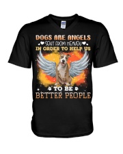 American Staffordshire Terrier-CS3590-Dogs Are Angels V-Neck T-Shirt tile