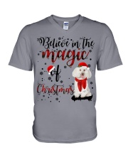 Poodle 2 1-CS3564-Believe In V-Neck T-Shirt tile