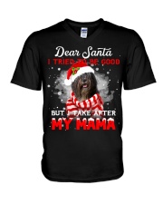 Bearded Collie-CS4035-My MaMa V-Neck T-Shirt tile