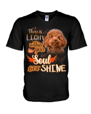 Poodle-NT648-There Is Light V-Neck T-Shirt tile