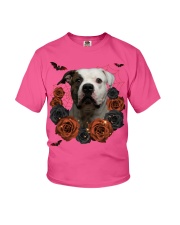 American Bulldog-CS3406-Rose And Dog-V3 Youth T-Shirt tile