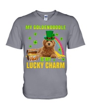 Goldendoodle-CS4143-Lucky Charm-V2 V-Neck T-Shirt tile