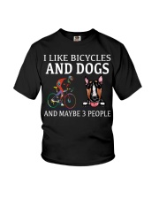 Bull Terrier-CS3082-I Like Bicycles Youth T-Shirt tile