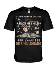 Schnauzer-CS3957-Made Me Smile-V2 V-Neck T-Shirt tile