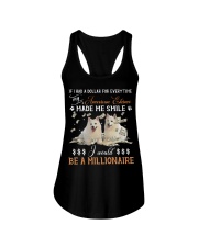 American Eskimo-CS3957-Made Me Smile-V2 Ladies Flowy Tank tile