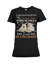 American Eskimo-CS3957-Made Me Smile-V2 Premium Fit Ladies Tee tile