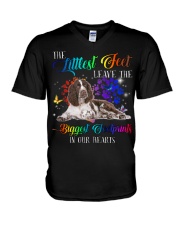 English Springer Spaniel-CS3024-In Our Heart V-Neck T-Shirt tile