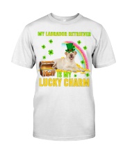 Labrador Retriever 3-CS4143-Lucky Charm-V2 Classic T-Shirt front