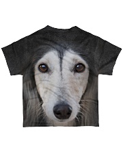 Saluki-Face and Hair All-over T-Shirt back