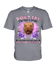 Shar Pei-CS4086-Don't Say-V2 V-Neck T-Shirt tile