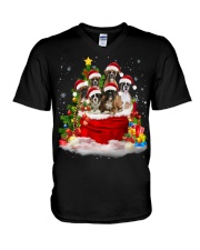 Boxer-Christmas-V12 V-Neck T-Shirt tile