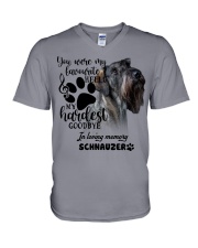 Schnauzer-02-CS1389-My Hardest V-Neck T-Shirt tile