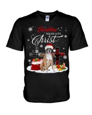 Boxer-CS3656-Christmas V-Neck T-Shirt tile