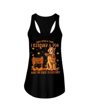 Golden Retriever-CS3073-I Rescued Ladies Flowy Tank tile