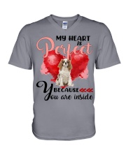 Cavalier King Charles Spaniel-CS4148-Perfect-V2 V-Neck T-Shirt tile