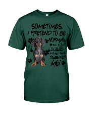 Dachshund 2-CS3898-Sometimes-V2 Premium Fit Mens Tee tile