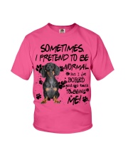 Dachshund 2-CS3898-Sometimes-V2 Youth T-Shirt tile