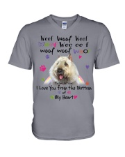 Bouvier Des Flandres-NT516-I Love You-V4 V-Neck T-Shirt tile