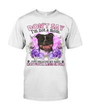 American Staffordshire Terrier-CS4086-Don't Say-V2 Classic T-Shirt front