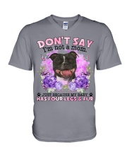American Staffordshire Terrier-CS4086-Don't Say-V2 V-Neck T-Shirt tile