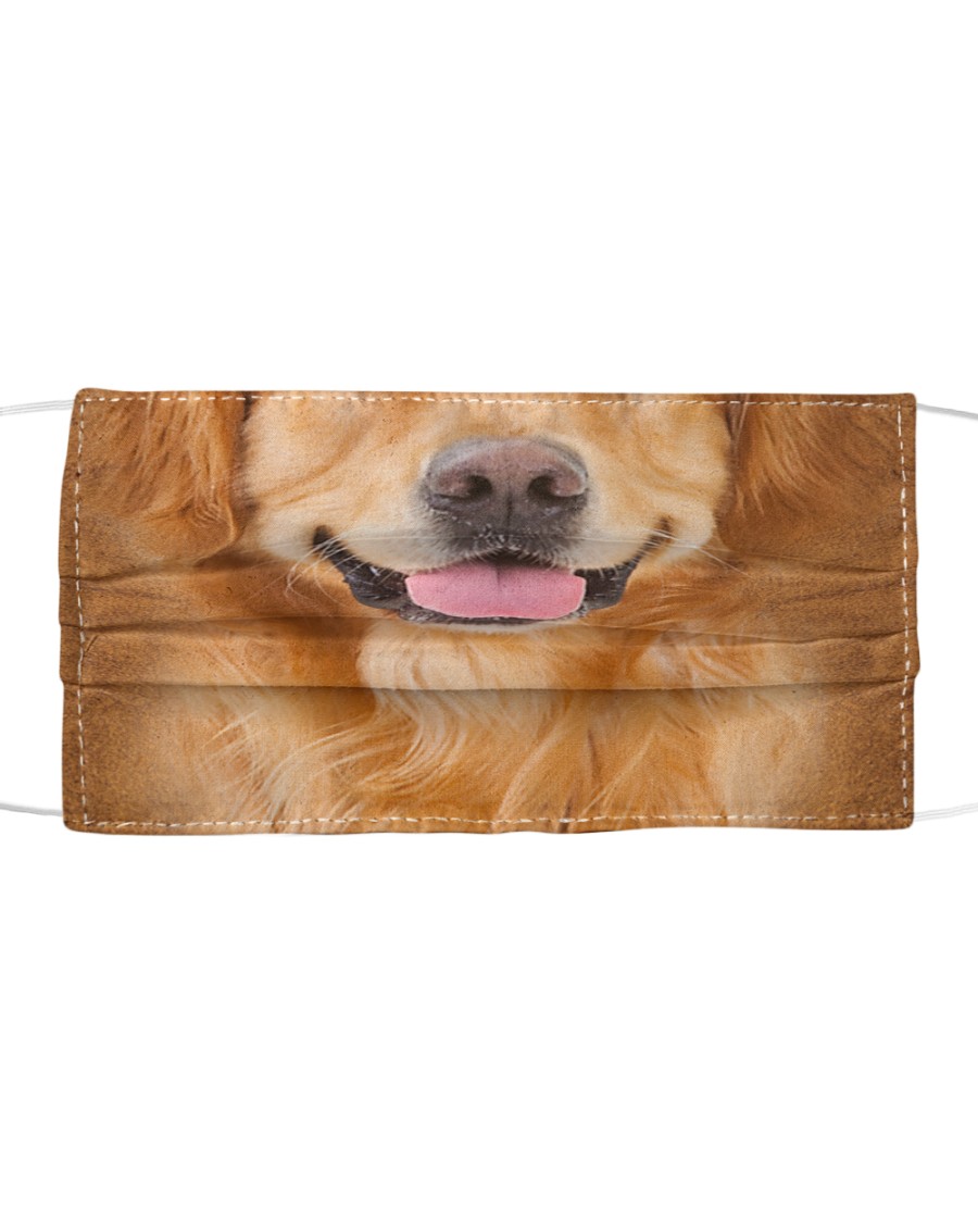 Golden Retriever Face Cloth face mask