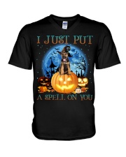 German Shepherd-CS3919-A Spell On You V-Neck T-Shirt tile