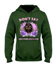 Keeshond-CS4086-Don't Say-V2 Hooded Sweatshirt tile