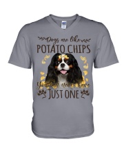 Cavalier King Charles Spaniel-NT498-Dogs Are Like V-Neck T-Shirt tile