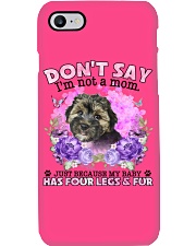 Morkie-02-CS4086-Don't Say-V2 Phone Case tile