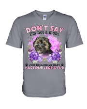 Morkie-02-CS4086-Don't Say-V2 V-Neck T-Shirt tile