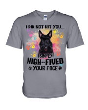 Scottish Terrier-CS3242-Not Hit You V-Neck T-Shirt tile