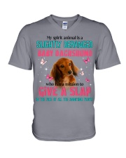 Dachshund-03-CS3825-Give A Slap V-Neck T-Shirt tile