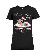 Japanese Chin-DN2249-Candy Cane Premium Fit Ladies Tee tile