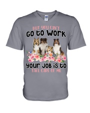 Shetland Sheepdog-CS882-Take Care Of Me V-Neck T-Shirt tile