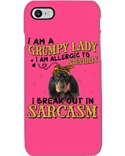 Black and Tan Coonhound-CS2949-Grumpy Lady Phone Case tile
