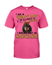 Black and Tan Coonhound-CS2949-Grumpy Lady Classic T-Shirt tile
