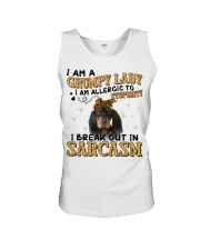 Black and Tan Coonhound-CS2949-Grumpy Lady Unisex Tank tile