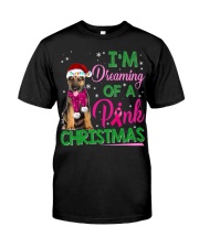 German Shepherd-CS3724-Pink Christmas Classic T-Shirt front
