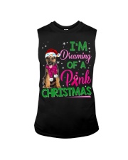 German Shepherd-CS3724-Pink Christmas Sleeveless Tee tile