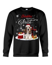 Basset Hound-CS3656-Christmas Crewneck Sweatshirt tile