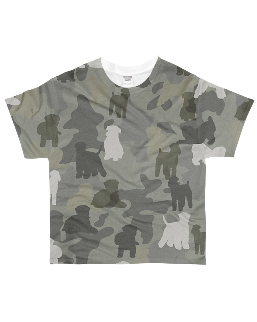 Wheaten Terrier-camouflage All-over T-Shirt
