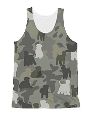 Wheaten Terrier-camouflage All-over Unisex Tank thumbnail