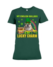 English Bulldog-CS4143-Lucky Charm-V2 Premium Fit Ladies Tee tile