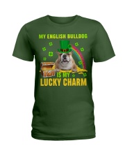 English Bulldog-CS4143-Lucky Charm-V2 Ladies T-Shirt tile