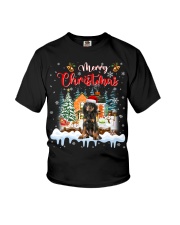 Black and Tan Coonhound -DN2254-Mery Christmas-V2 Youth T-Shirt tile