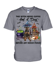 Manchester Terrier-DN2081-Hocus Pocus V-Neck T-Shirt tile